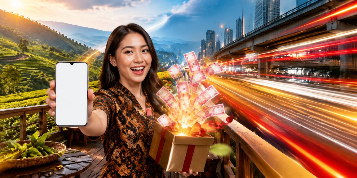 Pengguna mengakses program referral goaloo28 dari ponsel dengan mudah dan cepat